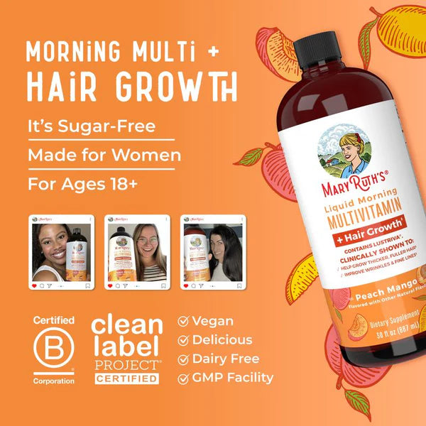 Liquid Morning Multivitamin + Hair Growth